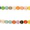 Multicolor &#x26; Gold Alphabet Disc Beads, 8mm by Bead Landing&#x2122;